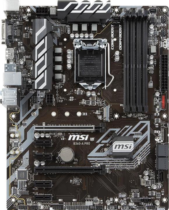 Actual product image MSI B360-A Pro (LGA 1151, Intel B360, ATX)