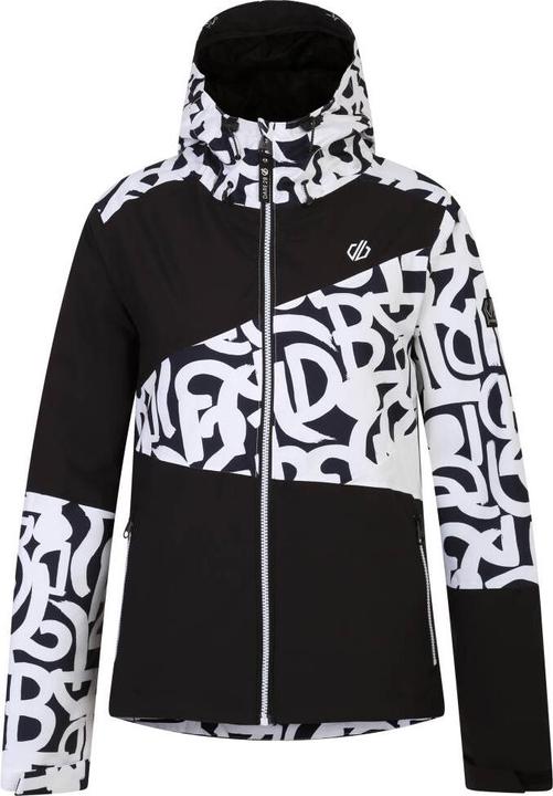 P noir blanc graffiti print