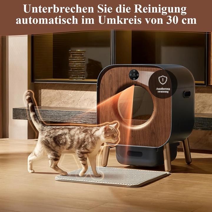 Produktbild Pawbby P1 Ultra Selbstreinigende Katzentoilette,TÜV-Zertifizierung,App-Steuerung,für Mehrere Katzen (Selbstreinigendes Katzenklo)