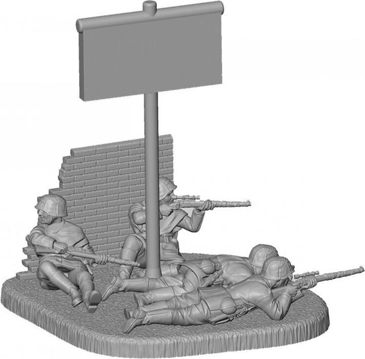 Actual product image 1:72 German Sniper Team