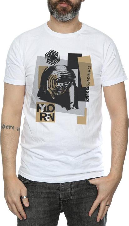 Actual product image Star Wars Mens The Last Jedi Kylo Ren Patchwork T-Shirt (XXL)