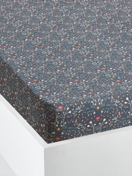Vertbaudet Kinder Spannbettlaken MAGIC FOREST mit Recycling-Baumwolle Oeko-Tex
