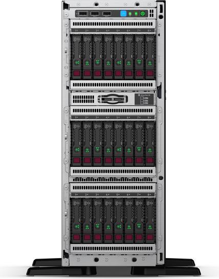 Actual product image HPE ML350 Gen10 Silver 4210, 2.2GHz, 16GB (Intel Xeon Silver 4210, 16 GB, Tower Server)
