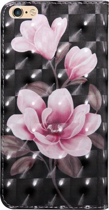 Produktbild Cover-Discount iPhone SE / 8 / 7- Etui Ledertasche Lotus Glitzer Effekt (Apple iPhone 8, Apple iPhone 7, Apple iPhone SE (2nd Gen))