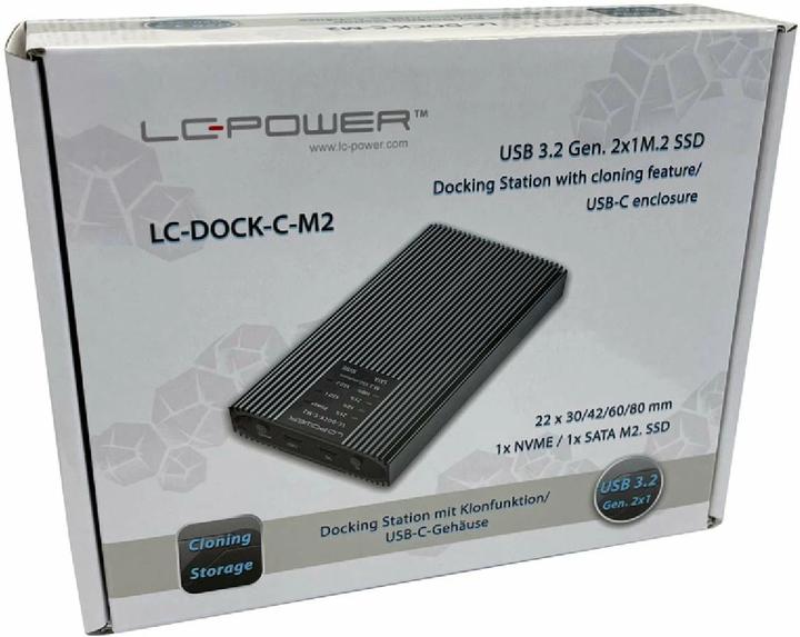 Immagine prodotto LC-Power LC-DOCK-C-M2 Docking Station USB3.2 NVMe &SATA-M.2 retail (M.2)