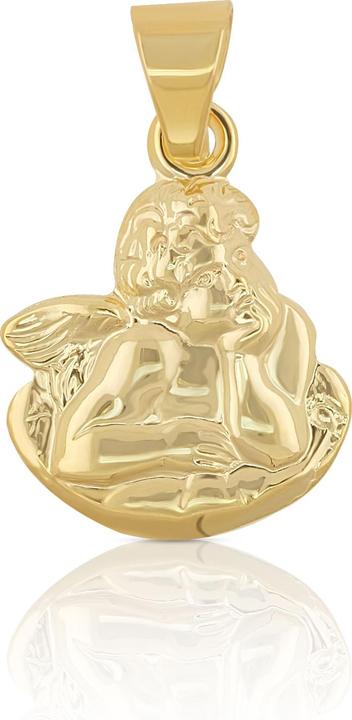 Produktbild Muau Pendant medal angel on cloud yellow gold 750 (750/18K Gelbgold)