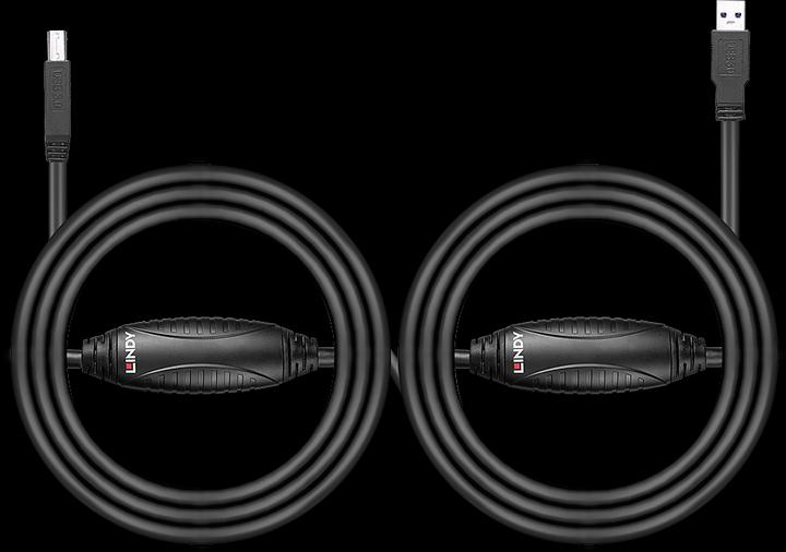 Actual product image Lindy USB 3.0 Active cable A/B 10m USB 3.0 Super Speed up to 5Gbit/s (10 m, USB 3.2 Gen 1)
