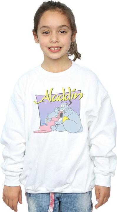 Actual product image Disney Girls Aladdin Genie Wishing Dude Sweatshirt (140, 146)
