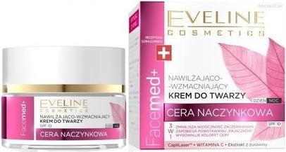 Actual product image Eveline Facemed+3In1 Moisturising & Strengthening Face Cream For Capillary Complexion 50Ml (50 ml, 24h cream)