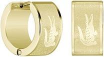 Lacoste Gold-Plated Hoop Earrings Backhand 2040436