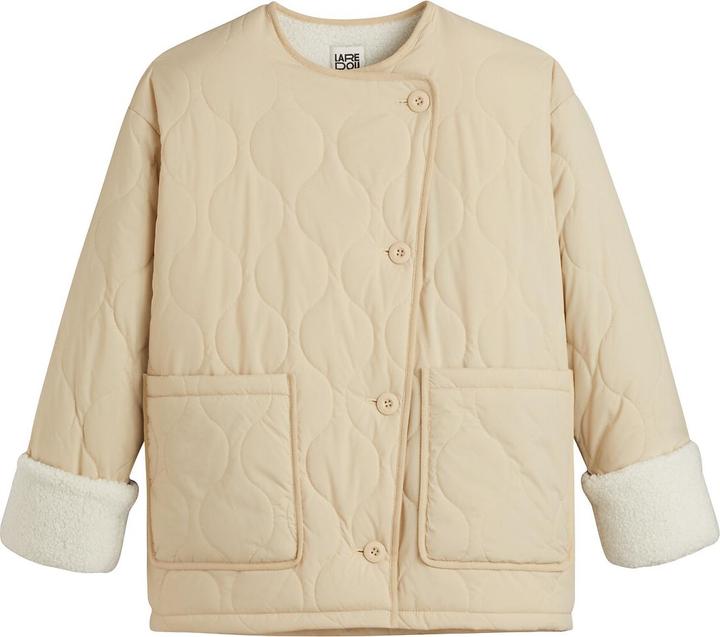 La Redoute Collections Halblange Steppjacke mit rundem Ausschnitt (S)
