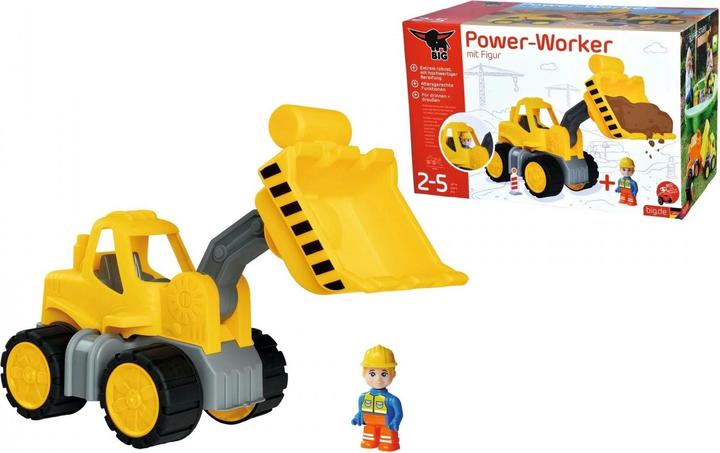 Actual product image BIG Power Worker wheel loader + figure