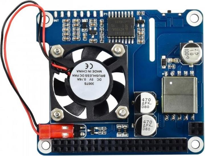 Produktbild WaveShare Power over Ethernet (PoE) HAT mit OLED Display für Raspberry Pi 4B & 3B+