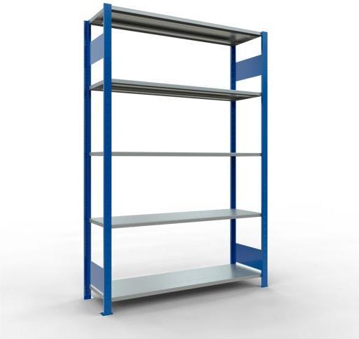 MULTIplus150 boltless basic shelving system with length ledgers