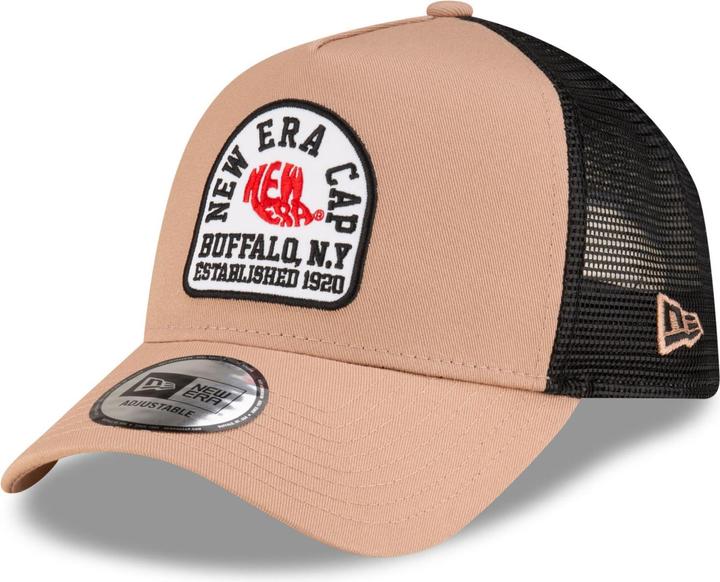 Actual product image New Era 9Forty A-Frame Trucker Cap - State Patch Beige (One size)