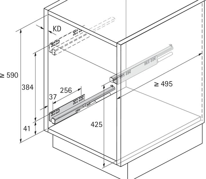 Actual product image Hettich Cargo IQ plus 200, 2-tier silver