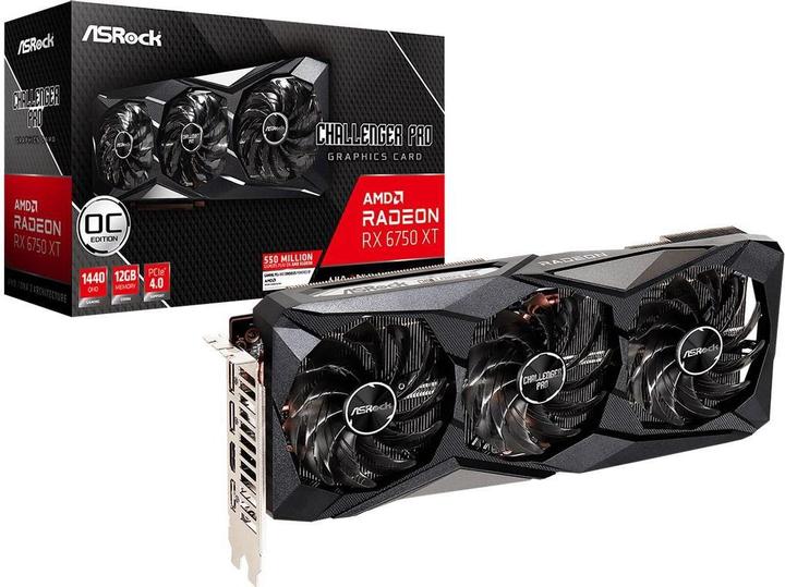 Actual product image AsRock Radeon RX 6750 XT Challenger Pro 12GB OC (12 GB)