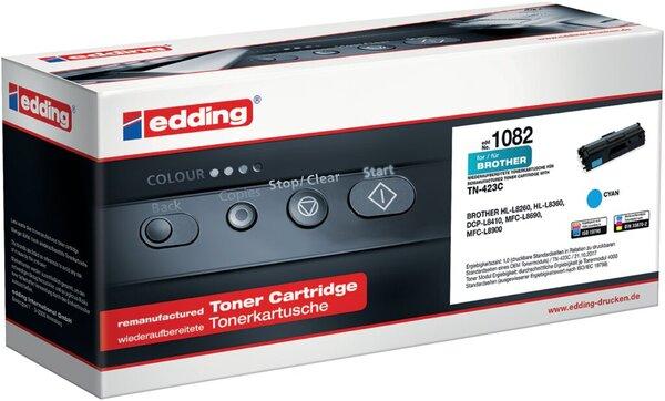 Actual product image Edding EDD-1082 cyan toner replaces brother TN-423C