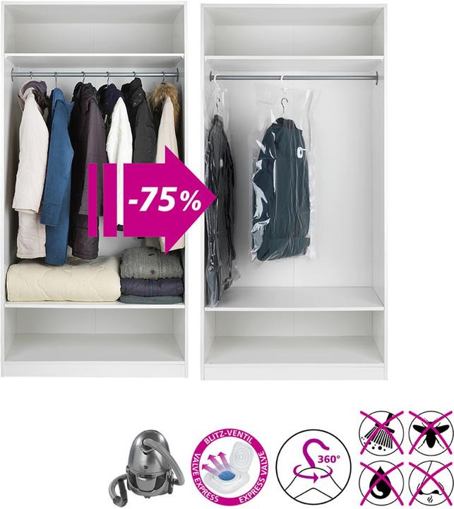 Actual product image Wenko Space-saving garment bag