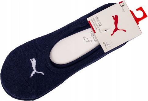 Image du produit Puma Chaussettes Footie unisexes, Navy, 43/46 (pack de 3) (43, 46)
