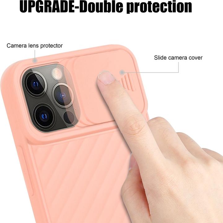 Immagine prodotto Cadorabo Cover in TPU con protezione della fotocamera (Apple iPhone 12, Realme 12 Pro+)