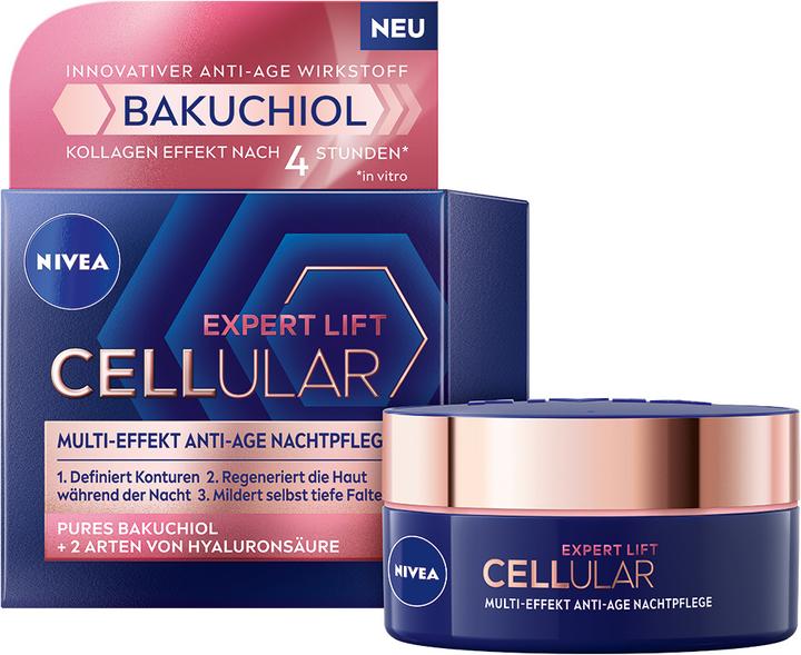 Image du produit NIVEA Cellulaire Expert Lift Soin de Nuit Anti-Age (50 ml, Crème de nuit)