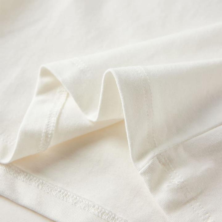Actual product image VidaXL Children's long-sleeved shirt ecru 116,Material: 95 % cotton. 5 (116)