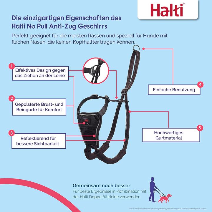 Immagine prodotto Halti Pettorina anti-trazione per cani (M, Cane, Generale)