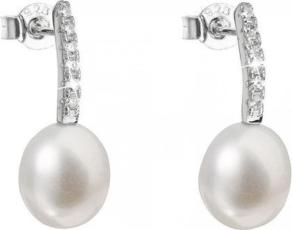 Produktbild Evolution Group Silver earrings with pearls Pavon 21034.1 (L)