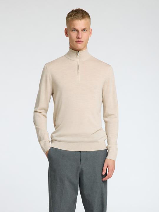 Actual product image Selected Homme Slhtray Ls Knit Merino Half Zip Noos (XXL)