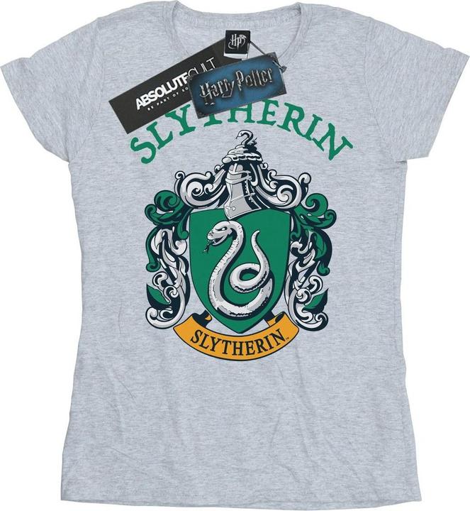 Actual product image Womens/Ladies Slytherin Crest Cotton T-Shirt (XL)