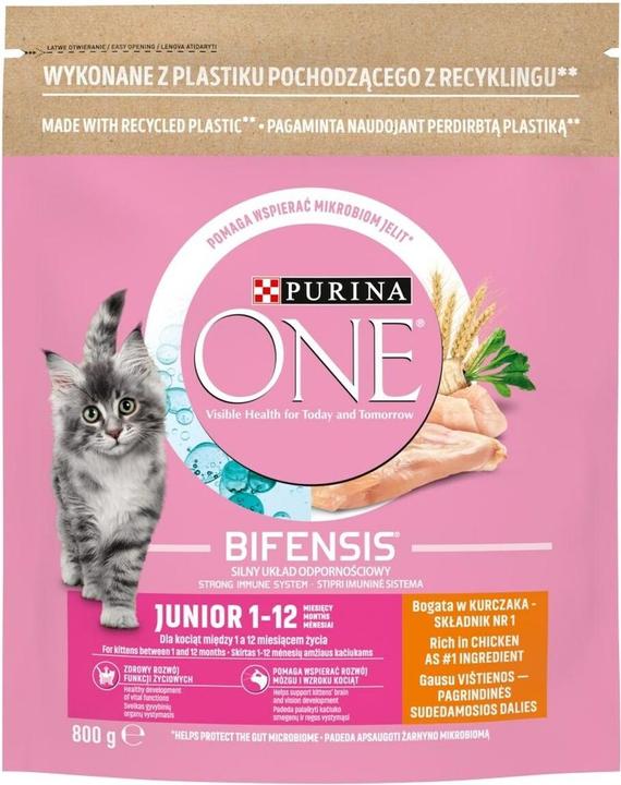 Image du produit Purina ONE One Junior Cat Chkn Whlg 800g N2 Pl (Junior, 1 pcs, 800 g)