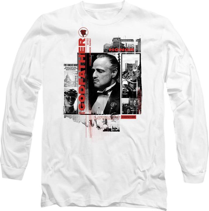Actual product image The Godfather Unisex Adult Don Vito Corleone Collage T-Shirt (S)