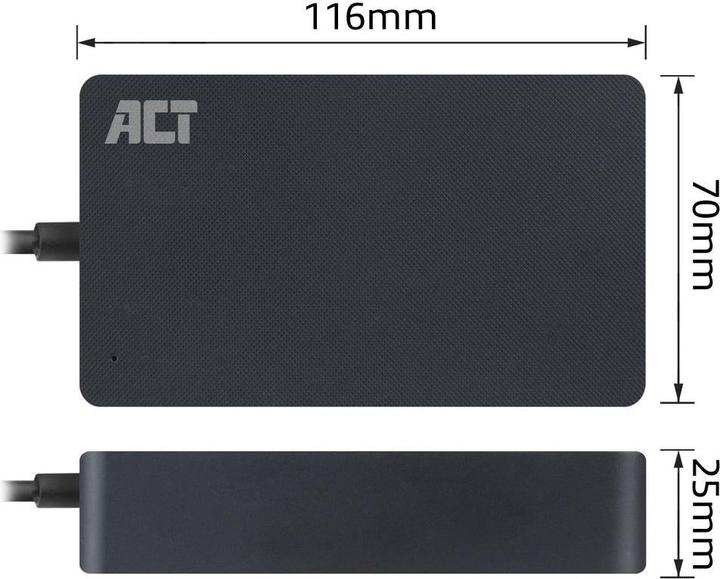 Actual product image Slim size laptop charger 90W (for laptops up to 17.3 inch) (90 W)