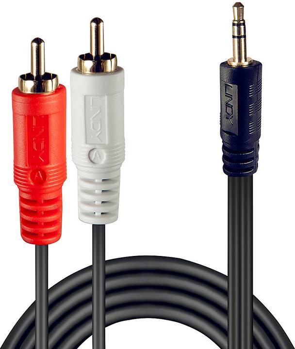 Productafbeelding Lindy Jack - Cinch Jack (1 m, RCA, 3,5 mm aansluiting (AUX))