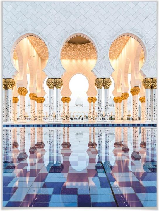 Actual product image Trenddeko Sheikh Zayed Mosque in Abu Dhabi (40 x 50 cm)