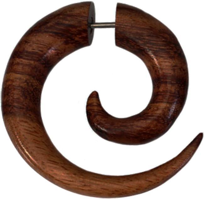 Image du produit Star Piercing Fake Spirale aus Tamarind Holz (sans laiton, Organique)