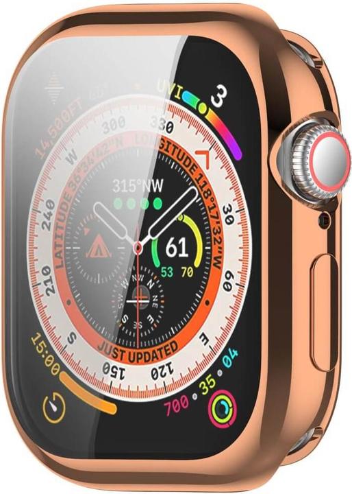 Produktbild Cover-Discount Apple Watch 10 - 42mm - Gummi Schutz Case Metall-Look