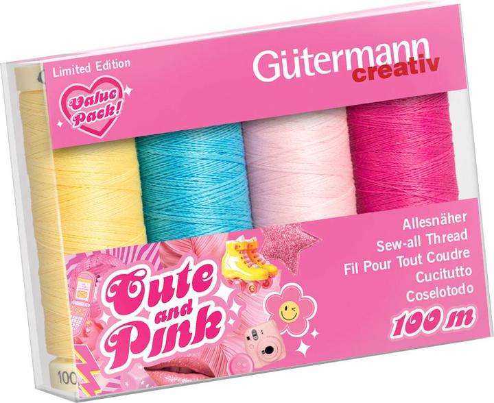 Produktbild Gütermann Cute and Pink-Box, 8 Spulen (10000 m)