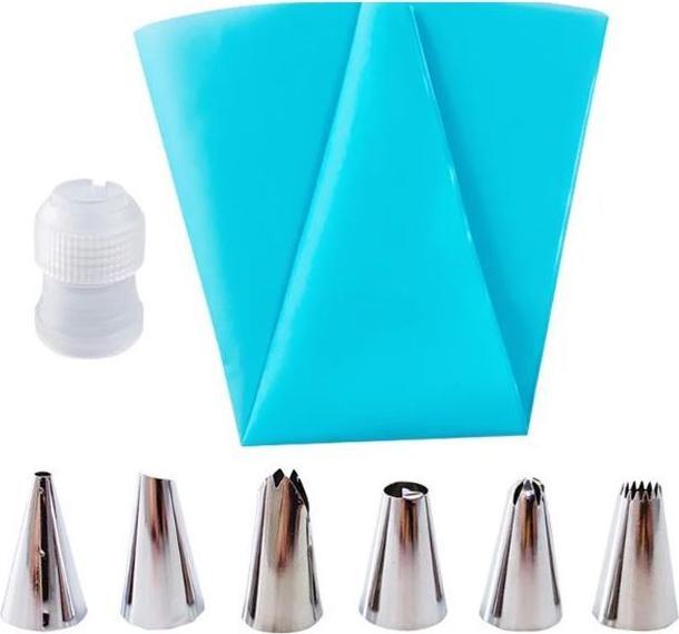 Immagine prodotto MU Classic Sacchetto per piping in silicone (set da 8) (Set di sacchetti per le piping)