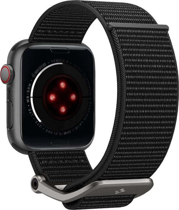 Actual product image Spigen Durapro Flex band for Apple Watch 4 / 5 / 6 / 7 / SE (42 / 44 / 45 mm) black (42 mm, 44 mm, 45 mm, Nylon)