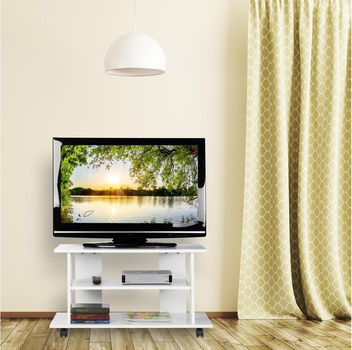 Image du produit Relaxdays Meuble TV sur roulettes (80 x 40 x 45 cm)
