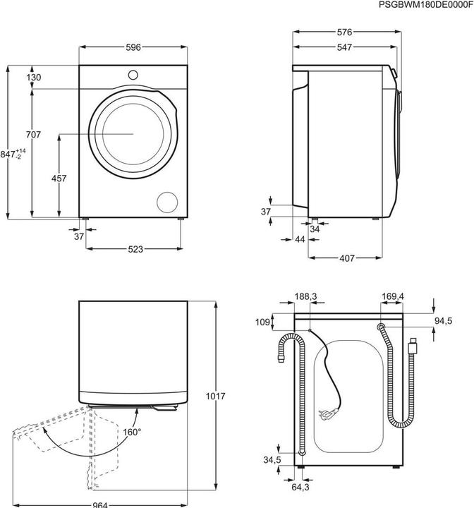 Actual product image AEG L6FBC41689 (8 kg, Left)