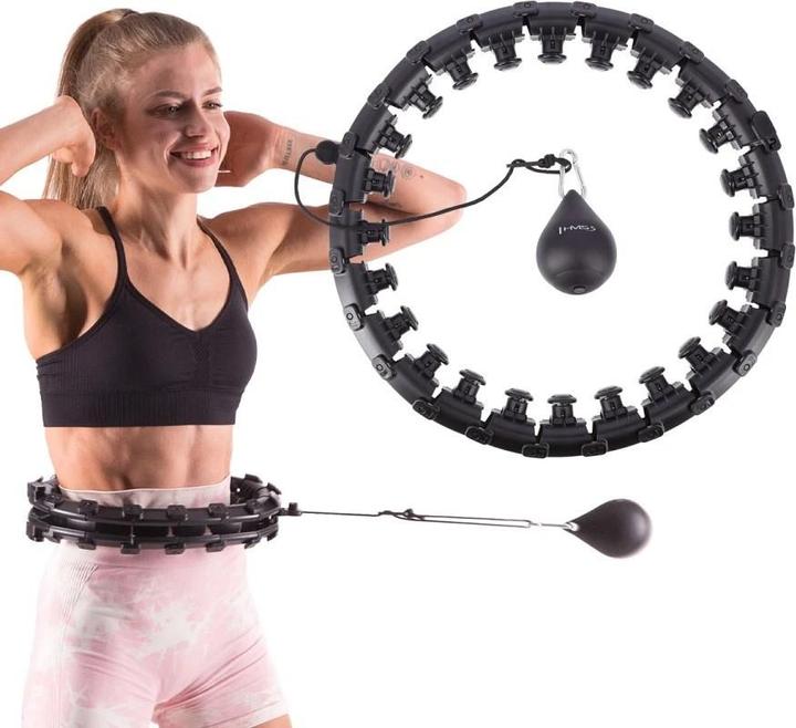 Image du produit HMS HHW01 HULA HOOP noir AVEC POIDS (1250 g)