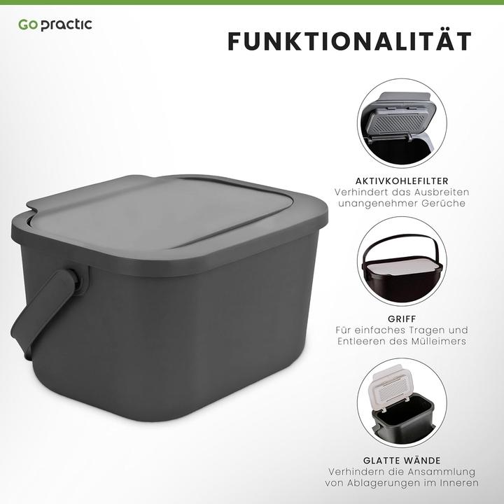 Produktbild Go Practic 4,5L Biomülleimer (4.50 l)