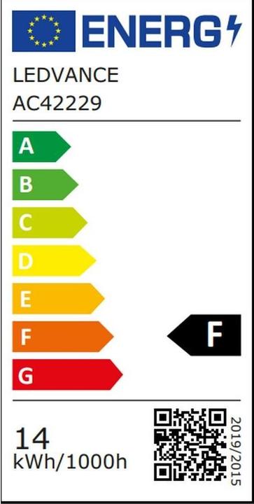 Energy Label Ledvance Smart+ Wifi Classic (E27, 14 W, 1521 lm, 1 x, F)
