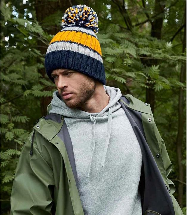 Actual product image Beechfield Hygge Striped Cap (One size)