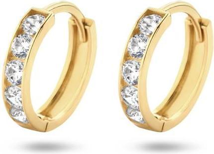 Produktbild Marie Celeste klemmt Zirkonia - 9 mm - Gold (14K Gelbgold)