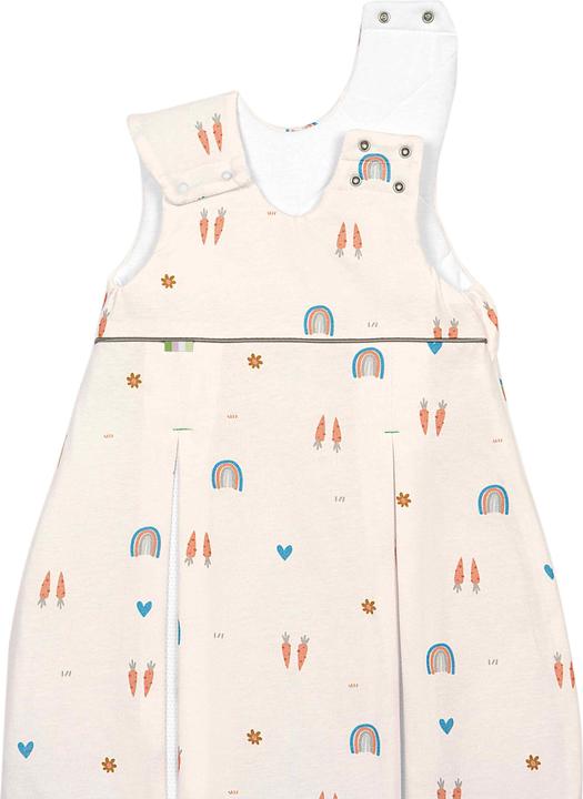 Produktbild Odenwälder Baby-Winterschlafsack prima klima Rainbow Ecru Gr. 60 (60 cm, 2.5 TOG)