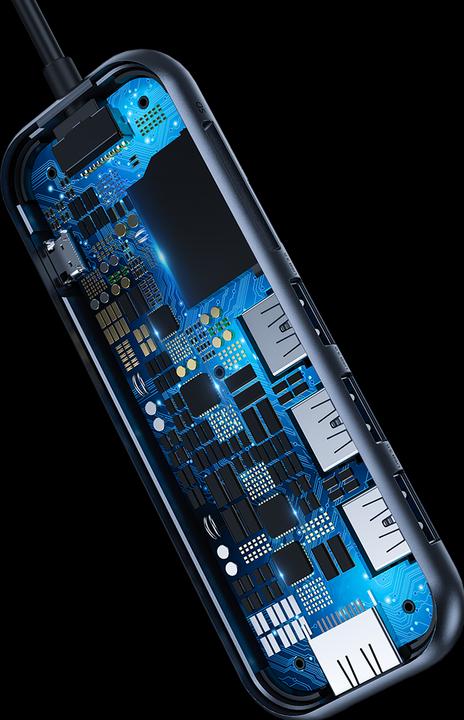 Immagine prodotto Baseus Mozzo multifunzionale serie Mirror (USB-C, 7 Porti)